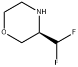 Morpholine, 3-(difluoromethyl)-, (3R)- Struktur