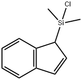 1H-Indene, 1-(chlorodimethylsilyl)- Struktur