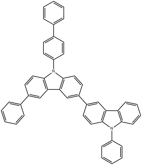 9-([1,1'-biphenyl]-4-yl)-6,9'-diphenyl-9H,9'H-3,3'-bicarbazole|9-([1,1'-biphenyl]-4-yl)-6,9'-diphenyl-9H,9'H-3,3'-bicarbazole