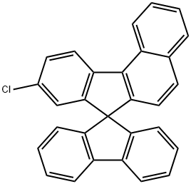 Spiro[7H-benzo[c]fluorene-7,9'-[9H]fluorene], 9-chloro- Struktur