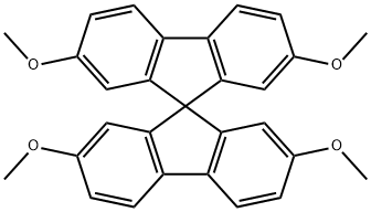 2,2',7,7'-tetramethoxy-9,9'-spirobi[fluorene Struktur