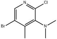 5-Bromo-2-chloro-4-methyl-pyridin-3-yl)-dimethyl-amine Struktur