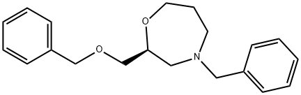 (S)-4-Benzyl-2-((benzyloxy)methyl)-1,4-oxazepane Struktur