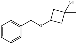 3-(benzyloxy)-1-methylcyclobutan-1-ol Struktur