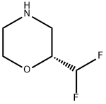 Morpholine, 2-(difluoromethyl)-, (2R)- Struktur