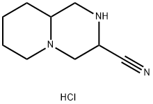 2H-Pyrido[1,2-a]pyrazine-3-carbonitrile, octahydro-, hydrochloride (1:2) Struktur