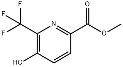 Methyl 5-hydroxy-6-(trifluoromethyl)picolinate Struktur