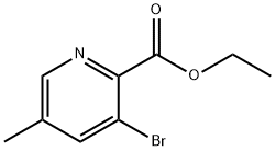 ethyl 3-bromo-5-methyl-pyridine-2-carboxylate Struktur