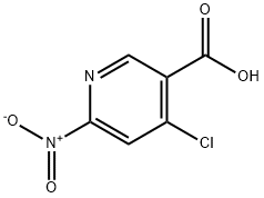 4-chloro-6-nitropyridine-3-carboxylic acid Struktur