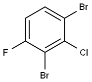 Benzene, 1,3-dibromo-2-chloro-4-fluoro- Struktur