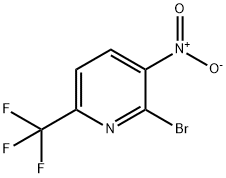 Pyridine, 2-bromo-3-nitro-6-(trifluoromethyl)- Struktur