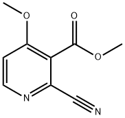 methyl 2-cyano-4-methoxypyridine-3-carboxylate Struktur