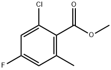 Benzoic acid, 2-chloro-4-fluoro-6-methyl-, methyl ester Struktur