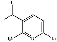 2-Pyridinamine, 6-bromo-3-(difluoromethyl)- Struktur