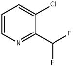 Pyridine, 3-chloro-2-(difluoromethyl)- Struktur