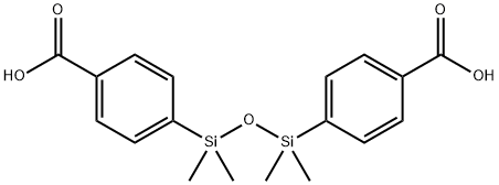 Benzoic acid, 4,4'-(1,1,3,3-tetramethyl-1,3-disiloxanediyl)bis- Struktur