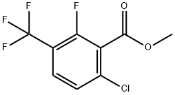 Benzoic acid, 6-chloro-2-fluoro-3-(trifluoromethyl)-, methyl ester Struktur