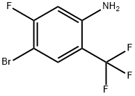 Benzenamine, 4-bromo-5-fluoro-2-(trifluoromethyl)- Struktur