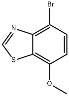 4-bromo-7-methoxy-1,3-benzothiazole Struktur