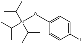 Benzene, 1-iodo-4-[[tris(1-methylethyl)silyl]oxy]- Struktur