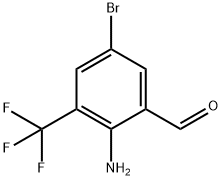 Benzaldehyde, 2-amino-5-bromo-3-(trifluoromethyl)- Struktur