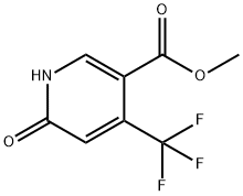 3-Pyridinecarboxylic acid, 1,6-dihydro-6-oxo-4-(trifluoromethyl)-, methyl ester Struktur