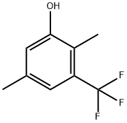 Phenol, 2,5-dimethyl-3-(trifluoromethyl)- Struktur