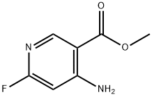 Methyl 4-amino-6-fluoronicotinate Struktur