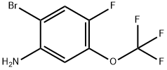 Benzenamine, 2-bromo-4-fluoro-5-(trifluoromethoxy)- Struktur