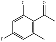 Ethanone, 1-(2-chloro-4-fluoro-6-methylphenyl)- Struktur