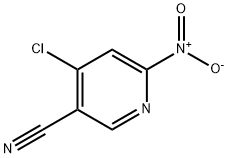 4-chloro-6-nitropyridine-3-carbonitrile Struktur