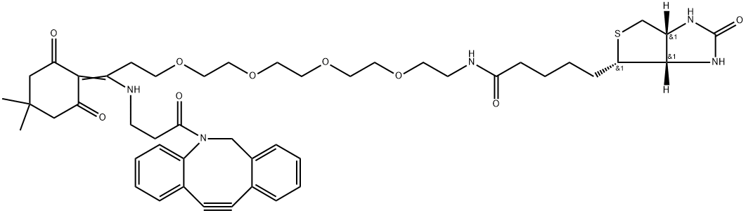 Dde Biotin-PEG4-DBCO Struktur