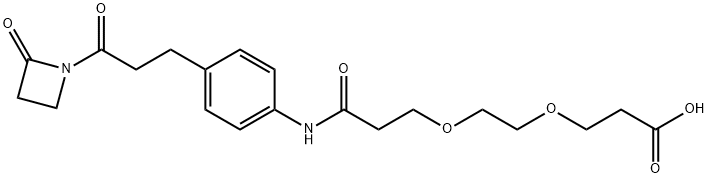 AZD-PEG2-ACID Struktur