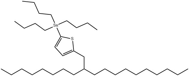 Stannane, tributyl[5-(2-octyldodecyl)-2-thienyl]- Struktur