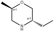 Morpholine, 5-ethyl-2-methyl-, (2R,5S)-rel- Struktur