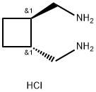 1,2-Cyclobutanedimethanamine, dihydrochloride,trans-1 Struktur