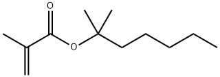 2-Aopenoic acid,2-methyl-,1,1-dimethylhexyl ester Struktur