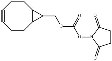 Carbonic acid, bicyclo[6.1.0]non-4-yn-9-ylmethyl 2,5-dioxo-1-pyrrolidinyl ester Struktur