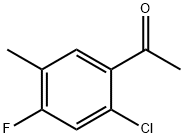 Ethanone, 1-(2-chloro-4-fluoro-5-methylphenyl)- Struktur