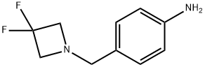 Benzenamine, 4-[(3,3-difluoro-1-azetidinyl)methyl]- Struktur