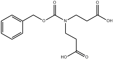 3-{[(Benzyloxy)carbonyl](2-carboxyethyl)amino}propanoic acid Struktur