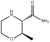 3-Morpholinecarboxamide, 2-methyl-, (2R,3S)- Struktur