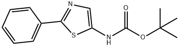 tert-butyl N-(2-phenyl-1,3-thiazol-5-yl)carbamate Struktur