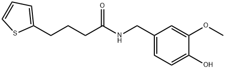 2-Thiophenebutanamide, N-[(4-hydroxy-3-methoxyphenyl)methyl]- Struktur