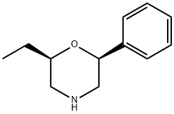 Morpholine, 2-ethyl-6-phenyl-, (2R,6S)- Struktur