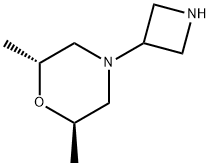 Morpholine,4-(3-azetidinyl)-2,6-dimethyl-,(2R,6R)- Struktur