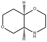 2H,5H-Pyrano[4,3-b]-1,4-oxazine,hexahydro-,(4aS,8aR)- Struktur