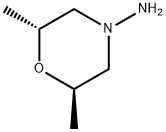 4-Morpholinamine, 2,6-dimethyl-, (2R,6R)- Struktur