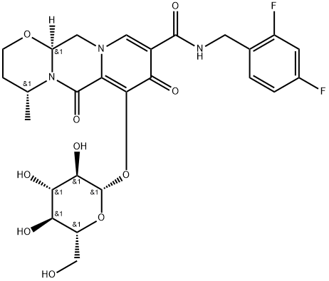 Dolutegravir O-β-D-Glucoside Struktur