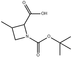 1-[(TERT-BUTOXY)CARBONYL]-3-METHYLAZETIDINE-2-CARBOXYLIC ACID Struktur